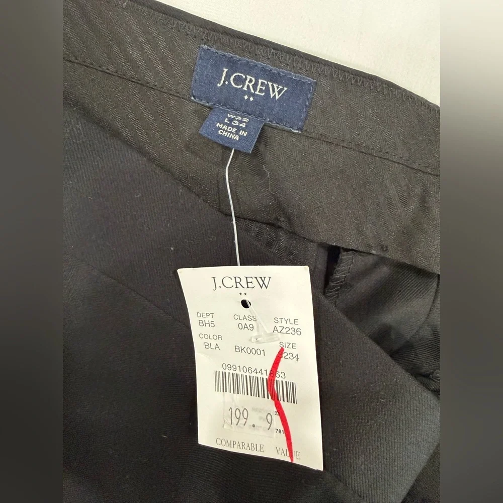 J. Crew Men's Black Thompson Pants
